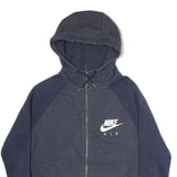 NIKE Mens Blue & Navy Air Full Zip Hoodie M Sportswear Casual Sweatshirt