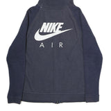 NIKE Mens Blue & Navy Air Full Zip Hoodie M Sportswear Casual Sweatshirt