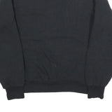 RUSSELL ATHLETIC Mens Black Cotton Blend Crew Neck Sweatshirt S Casual Basic