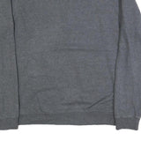 REEBOK Mens Grey Cotton Blend Crew Neck L Sweatshirt Casual Sportswear