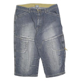 BODY ZONE Mens Shorts Blue Casual L W36 Cotton Blend Comfortable Fit