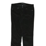 CALVIN KLEIN Womens Cotton Blend Black Slim Tapered Trousers W31 L29 Stylish
