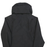 HELLY HANSEN Mens Black Outdoor Jacket S Polyester Zip Hooded Plain