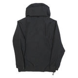 HELLY HANSEN Mens Black Outdoor Jacket S Polyester Zip Hooded Plain