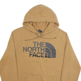 THE NORTH FACE Mens Beige Pullover M Cotton Blend Jersey Drawstring Hoodie