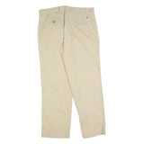TOMMY HILFIGER Mens Cotton Blend Beige Regular Fit Straight Trousers W34 L30