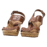 BOC Wedge Heels Brown Leather Womens UK 3