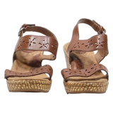 BOC Wedge Heels Brown Leather Womens UK 3