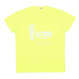 Mens Yellow IV Corrida Da CPLP Graphic T-Shirt M Short Sleeve Round Neck