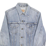 LEVI'S Womens Blue Denim Cotton Button Jacket M Classic Fit Casual Outerwear