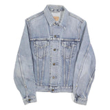 LEVI'S Womens Blue Denim Cotton Button Jacket M Classic Fit Casual Outerwear