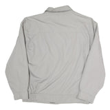 Mens Grey Polyester Blend Zip Jacket XL Plain Casual Lightweight Outerwear