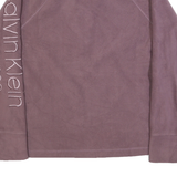 Calvin Klein Womens Purple Performance Zip Jacket L Polyester Plain Casual