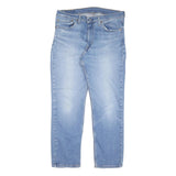 LEVI'S Mens Blue Regular Fit Straight Denim Light Wash Jeans W36 L30 Classic Zip