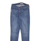 LEVI'S 721 Womens Slim Blue Denim Medium Woven W27 L29 Slim Fit Zip Jeans