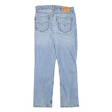 LEVI'S Mens Jeans Blue Slim Straight Denim Light W27 L27 Classic Fit Zip Closure