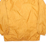 US BASIC Mens Yellow Nylon Zip Jacket M Plain Lightweight Casual Windbreaker