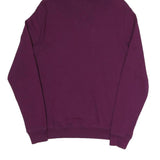 DOWN UP Womens Purple Hoodie S Swag Tour Crew Graphic Cotton Blend Pullover