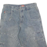 SANCRED Mens Shorts Blue Casual M W30 Cotton Blend Lightweight Summer Wear