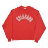 JERZEES Mens Red Colorado Crew Neck XL Cotton Blend Sweatshirt Pullover Casual