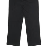 DICKIES Mens Polyester Blend Black Classic Straight Trousers W32 L30 Zip Closure