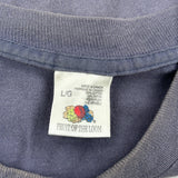 Toronto Maple Leafs Fruit Of The Loom Single Stitch T-Shirt - Large Blue Cotton