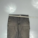 Carhartt Double Knee Carpenter Trousers - 36W 32L Grey Cotton