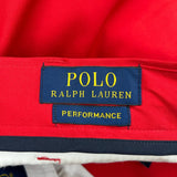 Polo By Ralph Lauren Chino Shorts - 34W 10L Red Elastane