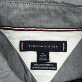 Tommy Hilfiger Short Sleeve Shirt - XL Gray Cotton