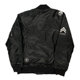 US Air Force Contender Graphic Bomber Jacket - XL Black Polyester