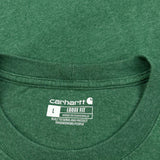 Carhartt T-Shirt - Large Green Cotton