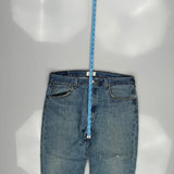 501 Levis Jeans - 36W 27L Blue Cotton