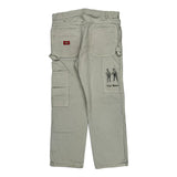 The Boys Dickies Graphic Carpenter Trousers - 32W 28L Beige Cotton