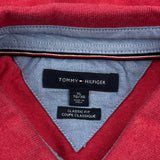 Tommy Hilfiger Polo Shirt - XL Red Cotton