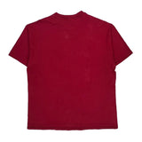 Single Stitch Hanes Graphic T-Shirt - XL Red Cotton
