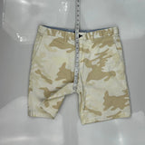 Tommy Hilfiger Camo Chino Shorts - 34W 9L Beige Cotton