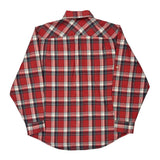 Timberland Checked Flannel Shirt - Large Red Cotton