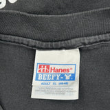 Hanes Single Stitch T-Shirt - XL Black Cotton