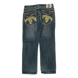 Laguna Beach Studded Jeans - 34W 33L Blue Cotton