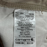 Carhartt Pants - 33W 29L Beige Cotton