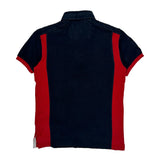 Polo By Ralph Lauren Graphic Polo Shirt - Small Navy Cotton