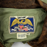 5Th Air Force Patch Avirex A2 Bomber Jacket - XL Green Cotton