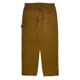 Dickies Carpenter Pants - 33W 30L Brown Cotton