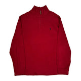Polo By Ralph Lauren 1/4 Zip - XL Red Cotton