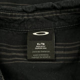 Oakley Striped Short Sleeve Shirt - XL Black Cotton