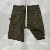 Wrangler Cargo Shorts - 32W 11L Gray Cotton