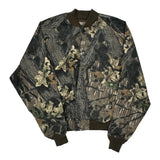 Vintage Unbranded Bomber Jacket - Medium Brown Polyester