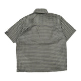 Age 6 Oshkosh Checked Short Sleeve Shirt - Small Grey Cotton