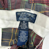 Polo By Ralph Lauren Checked Chino Shorts - 40W 10L Multicoloured Cotton