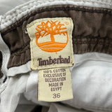 Timberland Cargo Shorts - 36W 11L White Cotton